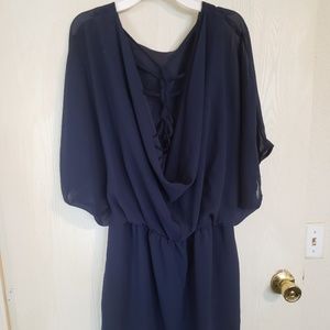 Francesca's Navy blue mini dress